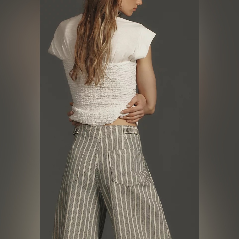PILCRO FOXGLOVE MID-RISE FLARE PANTS - Picture 3 of 7